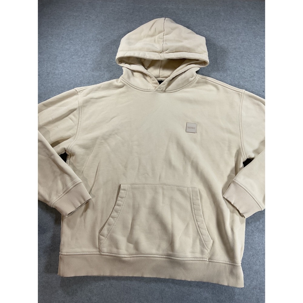 Barneys New York x Forever 21 Mens Beige Fleece Pullover Hoodie Size Medium 2060